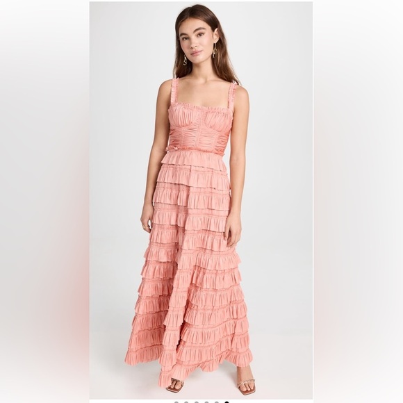 Ulla Johnson Camille Gown in Tuberose Pink size 6 - Picture 7 of 16